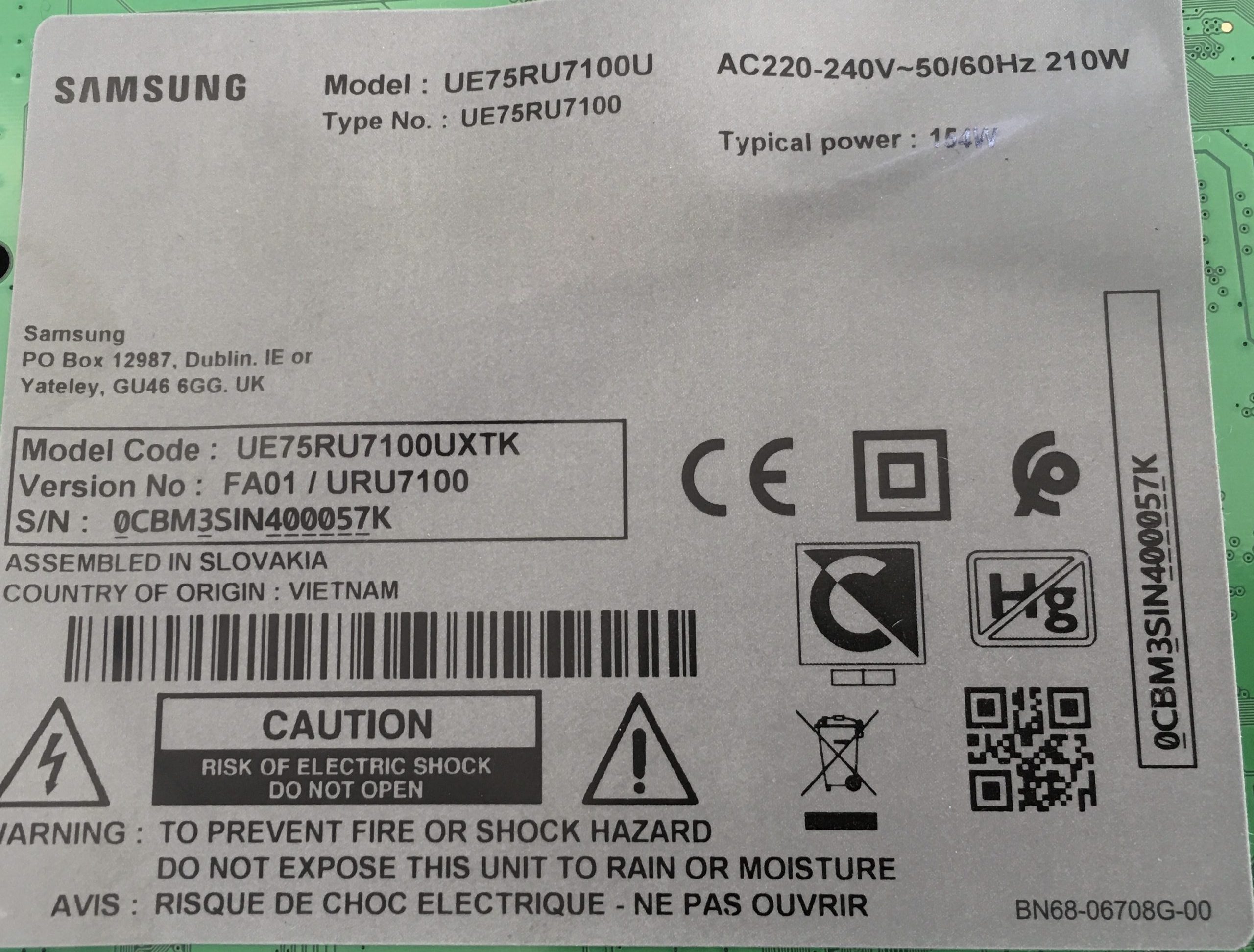 Le Câble FFC BN96-39903C BN96-39820H BN96-39903B Est Pour UN65TU7000F UN65NU8000F UN75NU6080F UN65NU800DF QN75Q80RAF QN82Q60RAF TV