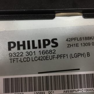 PHILIPS LC420EUF-PFF1 42PFL6188K/12 PANEL