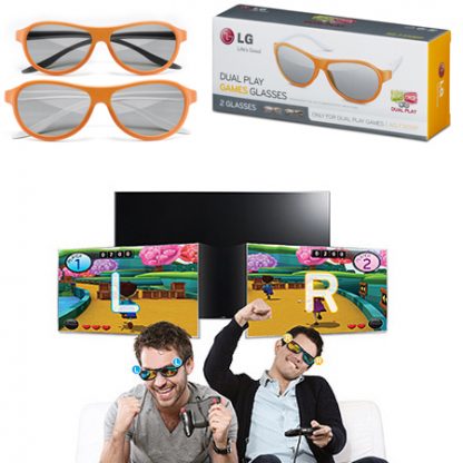 LG AG-F310DP 3D Dual Play Oyun Gözlüğü Turuncu - Görsel 2