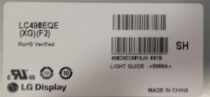 LG LC490EQE-XGF2 LED TV Panel