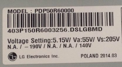 LG PDP50R60000 Panel