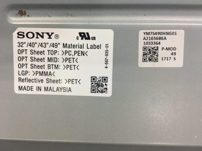 4-595-781 70324GD SONY KD-49XE8005 BACKLİGHT - Görsel 3