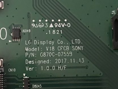 6870C-0755B SONY KD-65AF8BA T.CON BOARD - Görsel 2
