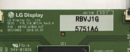 6870C-0780A V18_S18_MFC14_Ver0.4 PANASONİC TX-65FX740E T.CON BOARD - Görsel 2