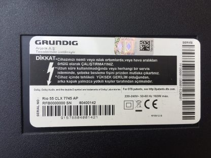 GRUNDIG RİO 55CLX7745AP SEHPA AYAĞI - Görsel 2
