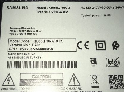 SAMSUNG QE65Q70RAT SEHPA AYAĞI - Görsel 3