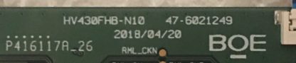 HV430FHB-N10 47-6021249 PHILIPS 43PFS5503/62 T.CON BOARD - Görsel 2