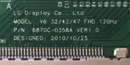 6870C-0358A LG 42LW4500 T.CON BOARD - Görsel 2