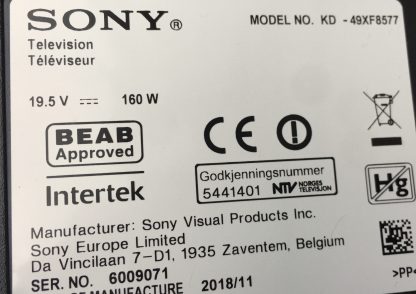 SONY KD-49XF8577 SEHPA AYAĞI - Görsel 3