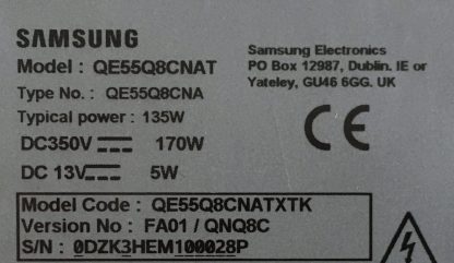 BN44-00939A SAMSUNG QE55Q8CNAT POWER BOARD - Görsel 3