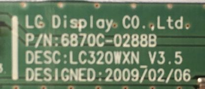 6870C-0288B LG 32LG2100-ZA T.CON BOARD - Görsel 2