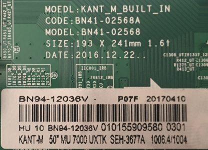 BN94-12036V BN41-02568A SAMSUNG UE50MU7000UX MAİN BOARD - Görsel 2