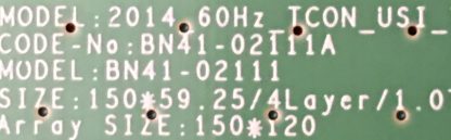 BN95-01305A BN41-02111A SAMSUNG UE40H5070AS T.CON BOARD - Görsel 3