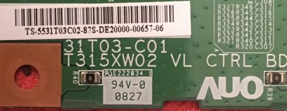 31T03-C01 T315XW02 VL CTRL SAMSUNG LE32A451C1 T.CON BOARD - Görsel 2