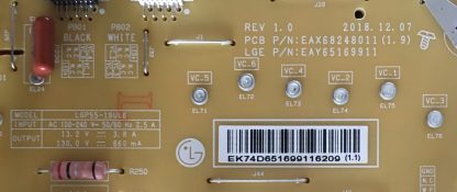 EAY65169911 EAX68248011 LG 55SM8200PLA POWER BOARD - Görsel 2