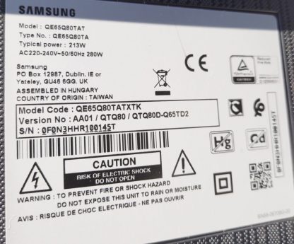 SAMSUNG QE65Q80TAT SEHPA AYAĞI - Görsel 3
