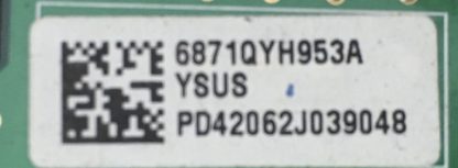6871QYH053B 6870QYH005B LG 42PC1R YSUS BOARD - Görsel 2