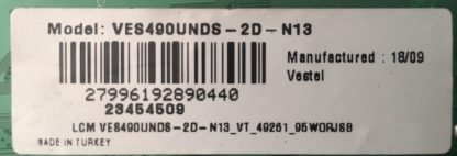 17MB211S 240817R1 VESTEL 49FD7300 MAİN BOARD - Görsel 3