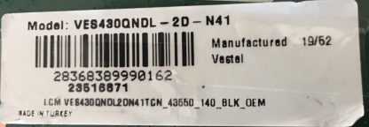 17IPS72 23396597 VESTEL 43UD8350 POWER BOARD - Görsel 3