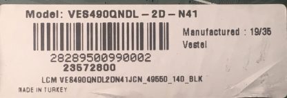 17MB130S 040119R1A 1903 VESTEL 49UD8200 4K MAİN BOARD - Görsel 5