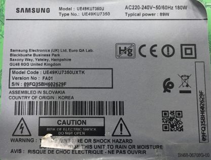 BN94-10826L BN41-02528A SAMSUNG UE49KU7350U MAİN BOARD - Görsel 4
