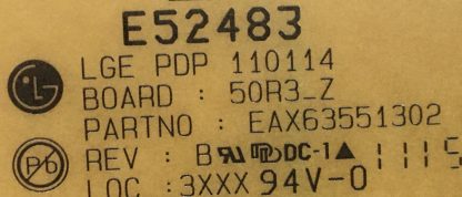 EBR71727902 EAX63551302 LG 50PZ250 ZSUS BOARD - Görsel 3
