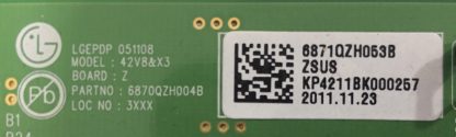 6871QZH053B LG 42PC1R ZSUS BOARD - Görsel 2