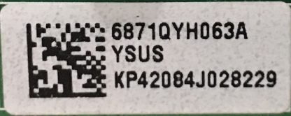 6871QYH063A 6870QYH008A LG 42PC51 YSUS BOARD - Görsel 2