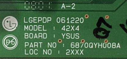 6871QYH063A 6870QYH008A LG 42PC51 YSUS BOARD - Görsel 3