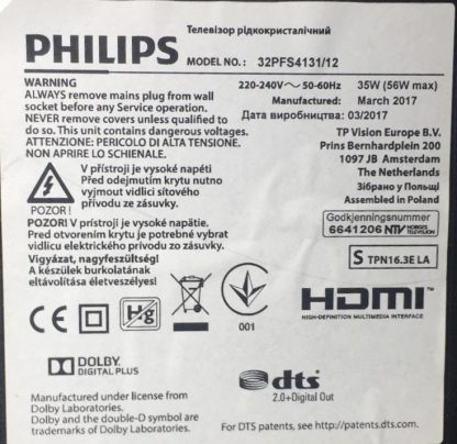 PHILIPS 32PFS4132 SEHPA AYAĞI - Görsel 2