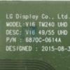 6870C-0614A LG 49UH770V-ZA T.CON BOARD - Görsel 2