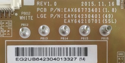 EAY64230401 EAY64210701 EAX66773401 LG 49UH770V-ZA POWER BOARD - Görsel 2