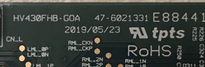 HV430FHB-GOA 47-6021331 WOON WN43DLK13/0216 T.CON BOARD - Görsel 2