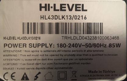 PD2634B1A-V1.1 CC430LV1D.2K. HI-LEVEL HL43DLK13/0216 T.CON BOARD - Görsel 4