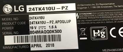65292606 EAX67276303 LG 24TK410U-PZ MAİN BOARD - Görsel 3
