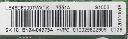 BN94-04973A BN41-01604A SAMSUNG UE46D6000TW MAİN BOARD - Görsel 2