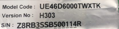 BN94-04973A BN41-01604A SAMSUNG UE46D6000TW MAİN BOARD - Görsel 4
