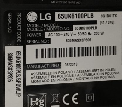 LG 55UJ651V SEHPA AYAĞI - Görsel 2