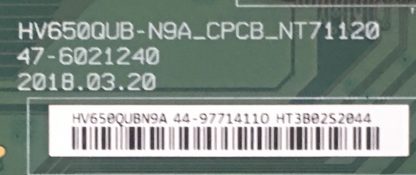 HV650QUB-N9A_CPCB_NT71120 AXEN AX65LEDA51/0216 T.CON BOARD - Görsel 2