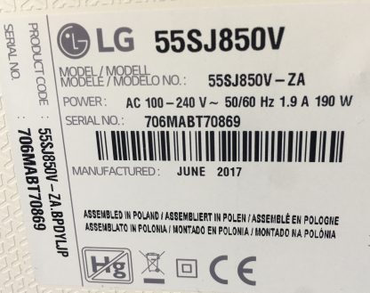 LG 55SJ850V SEHPA AYAĞI - Görsel 2