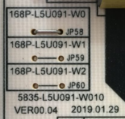 L5U091 P5328B 5835-L5U91-W010 VER00.04 GRUNDIG 58GCU8905B POWER BOARD - Görsel 2