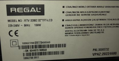 REGAL RTV 32882 TFT SEHPA AYAĞI - Görsel 2