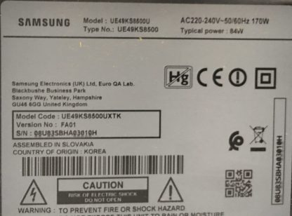 SAMSUNG UE49KS8500U SEHPA AYAĞI - Görsel 4