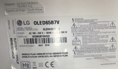 EAY64470102 LG 0LED65B7V POWER BOARD - Görsel 5