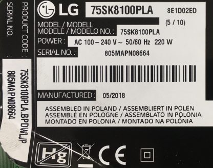 EAD63787828 EAD63787903 LG 75SK8100PLA LVDS KABLOSU - Görsel 3