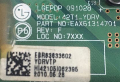 EBR63633602 EBR63633601 EAX61314701 LG 42PJ550 BUFFER BOARD - Görsel 2