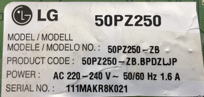 EBT61392503 EAX63426602(0) LG 50PZ250-ZB MAİN BOARD - Görsel 4