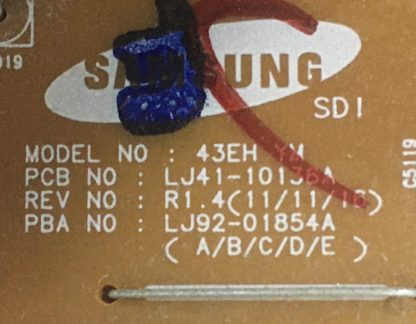 LJ41-10136A LJ92-01854A 43EH_YM SAMSUNG  PS43E450A1WXTK Y.SUS BOARD - Görsel 2