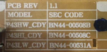BN44-00508B SAMSUNG PS43E450A1WXTK POWER BOARD - Görsel 2