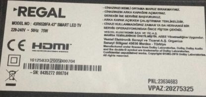 VESTEL 40FD7300 48FD7300 49UB8300 SEHPA AYAĞI - Görsel 2